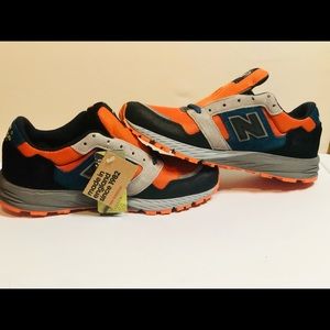 New Balance 575 Made In England UK Black Orange Grey  MTL575OP Size 9.5